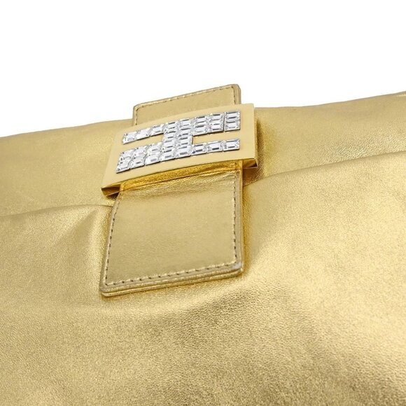 Fendi Gold Leather Mamma Baguette Handbag 2211 26325 009 155639 - Picture 6 of 10